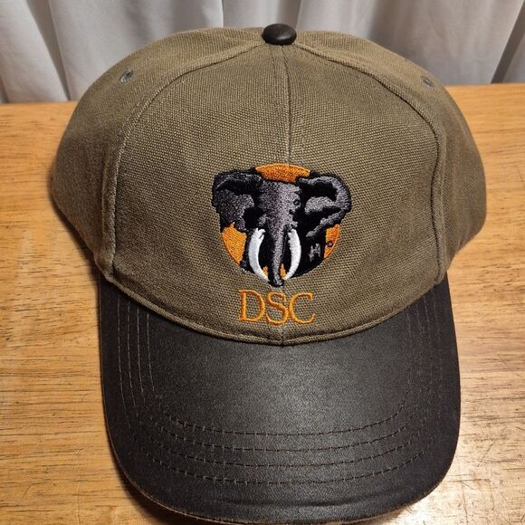 DSC Dallas Safari Club Faux Leather Brim Velcroback Hat - New - Picture 3 of 11